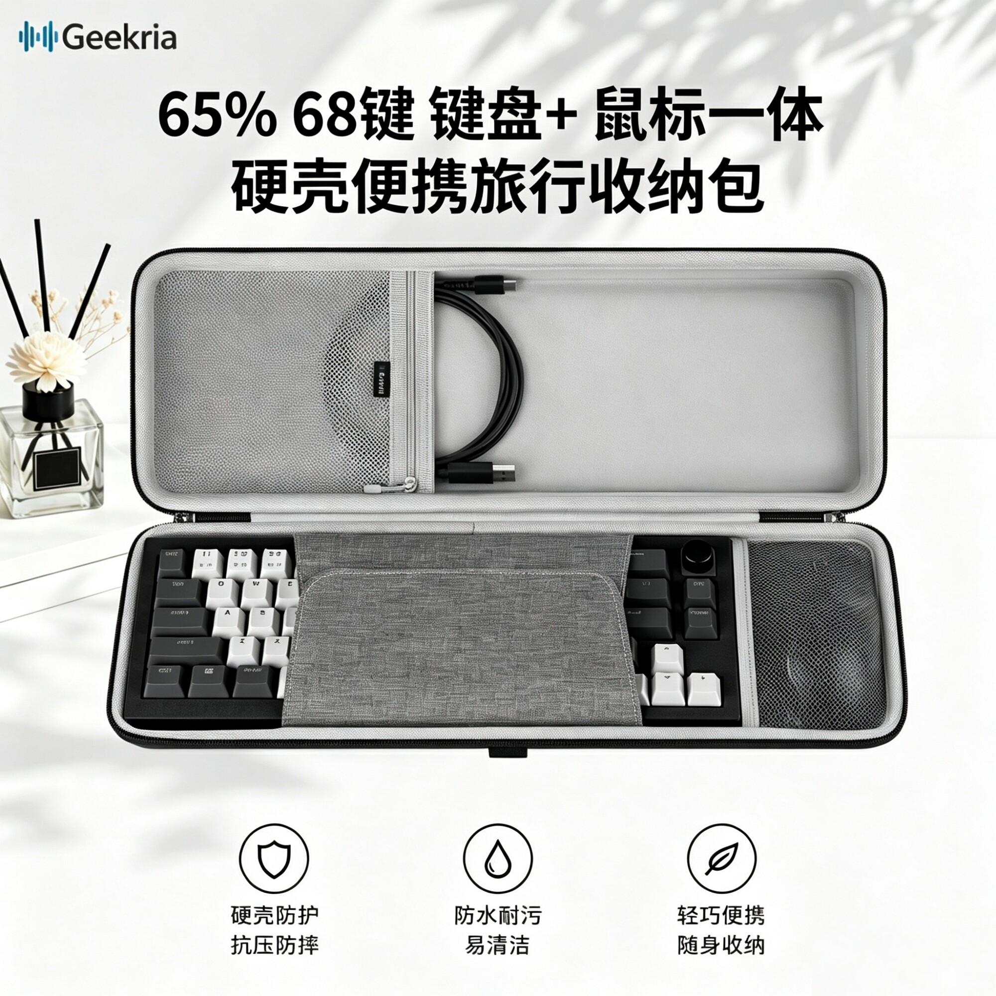 极客悦耳KeychronV2键鼠收纳包图片