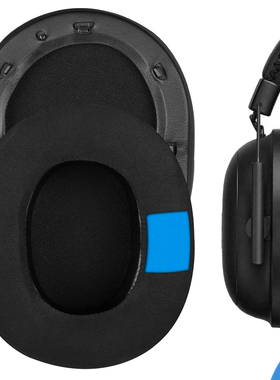 Geekria耳机海绵适用于雷蛇旋风黑鲨V2 V2Pro头戴式耳机棉带卡扣黑色款耳机套