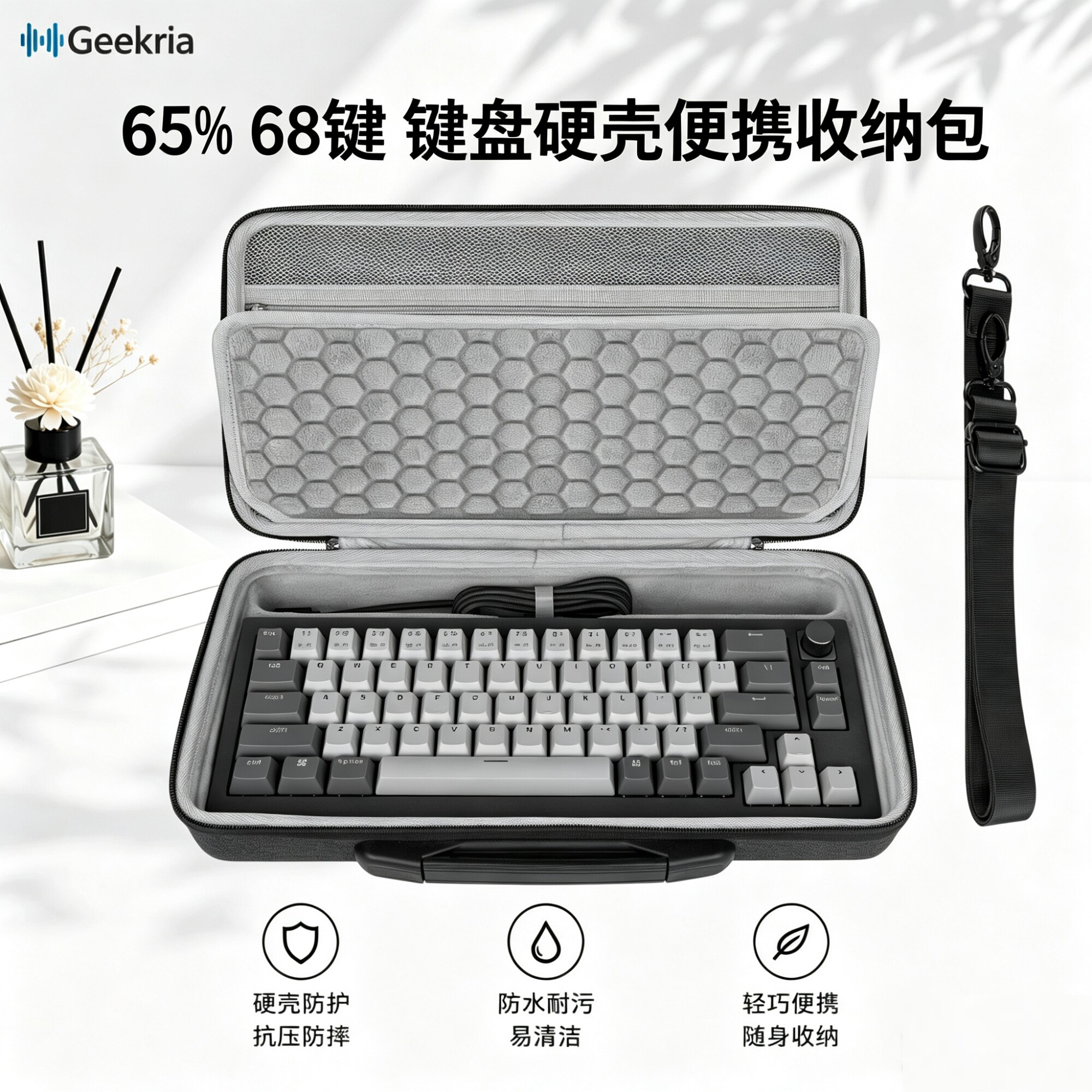 Geekria适用Wooting6068HE键盘包图片