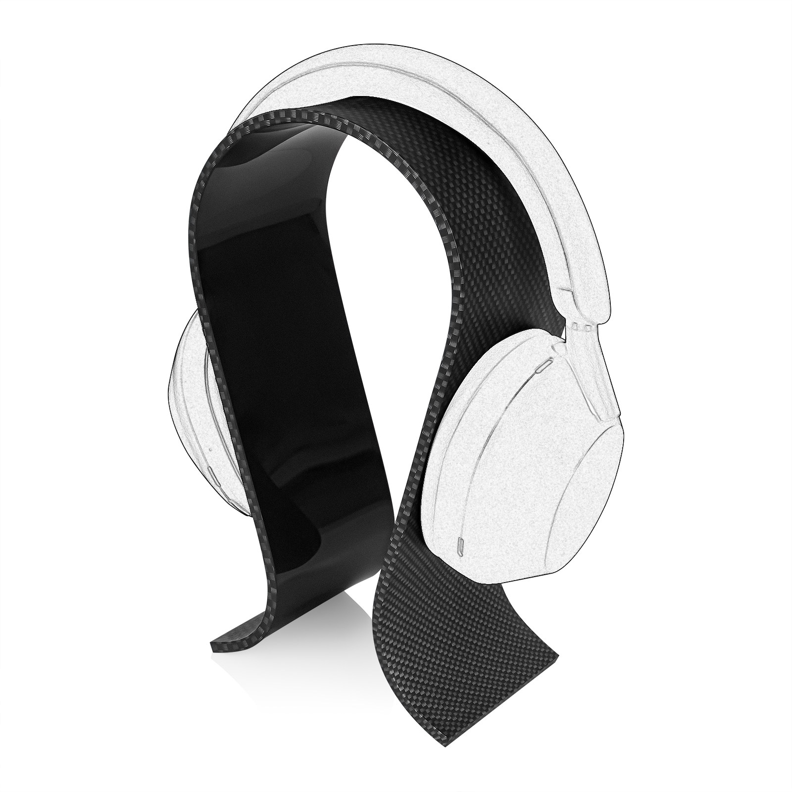 Geekria极客悦耳亚克力头戴式欧米伽小号耳机座5MM超纤纹路置物架,3C数码配件,耳机支架,淘宝优惠券,粉丝福利购,淘宝优惠卷