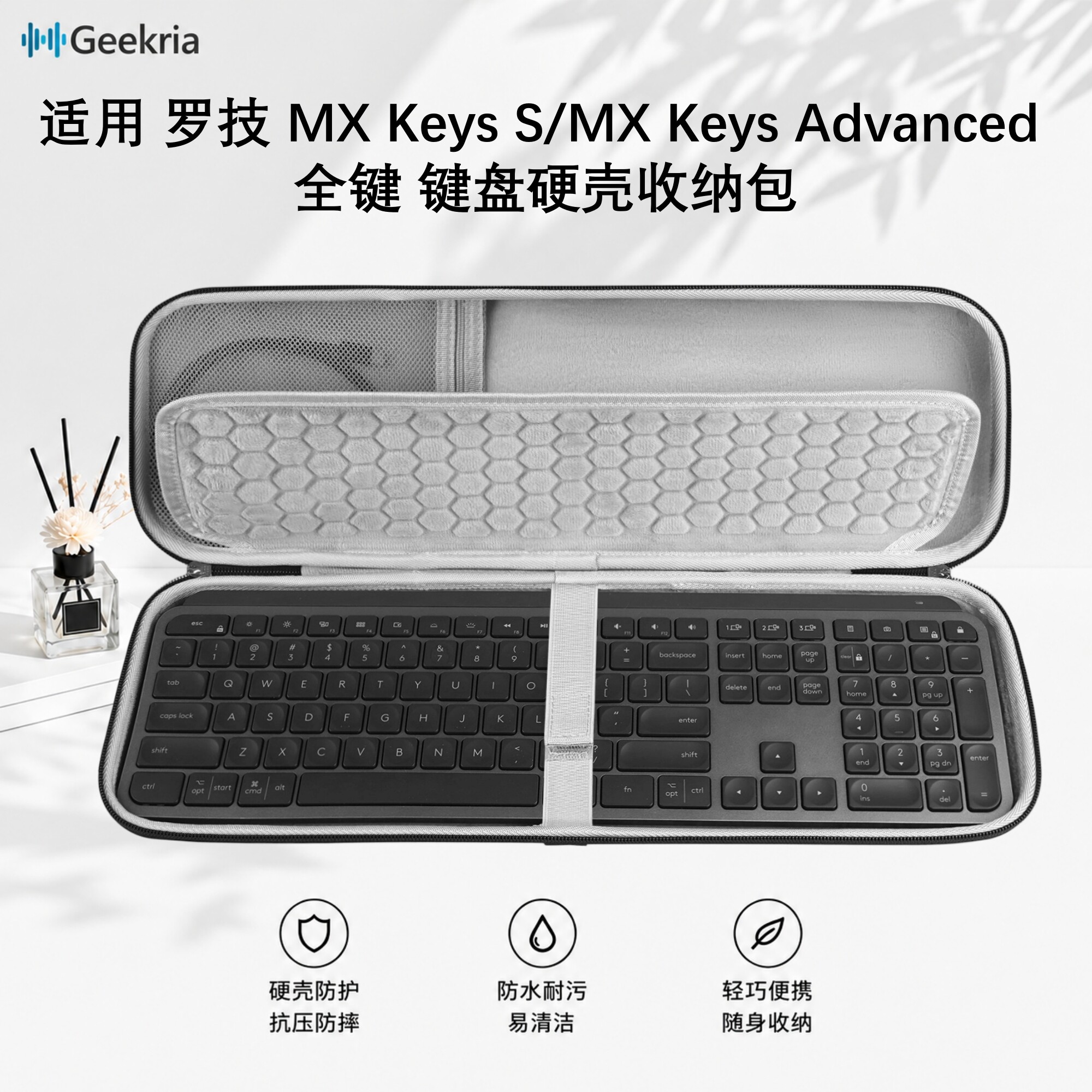 Geekria适用MXKeysS键盘收纳包图片