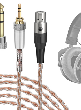 Geekria极客悦耳适用拜亚动力 DT900PROX 6.35/3.5对三芯Mini XLR