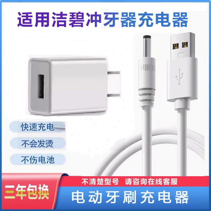 适用洁碧waterpik1号冲牙器GSX-1专用充电器线电动水牙线配件