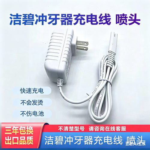 洁碧冲牙器充电器线WP450EC/WP462EC/WP440 GS8-1喷头WF13C/F欧版