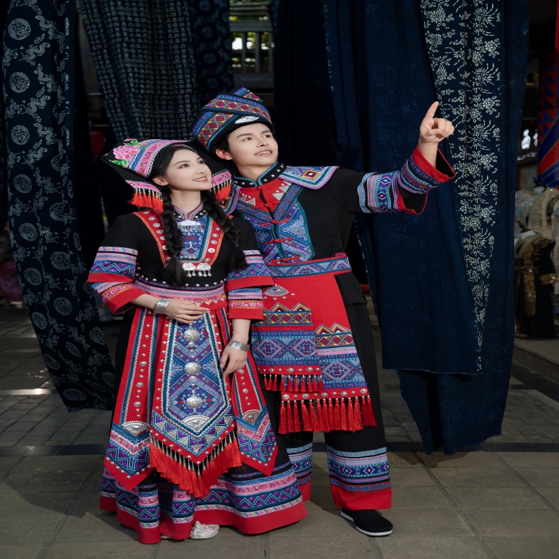 广西壮族服装女三月三民族服饰