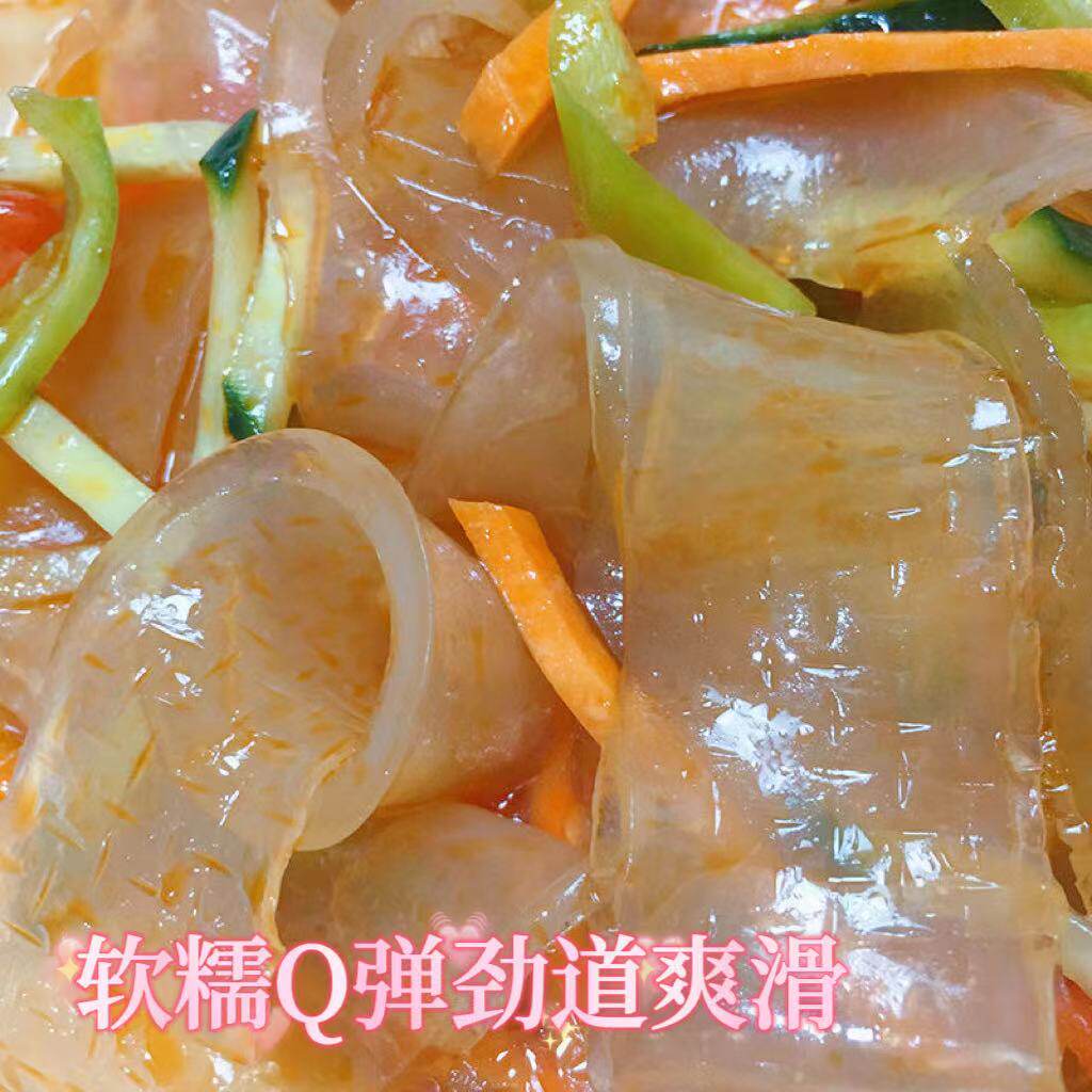 水晶大拉皮夏季速食凉拌菜凉调粉皮米皮凉拌冷皮商用小菜水晶凉皮