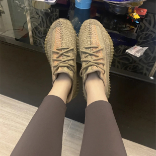 YEEZY官方鞋 夏季 情侣鞋 广椰子鞋 子 男女款 2024新款 350脏橙正品