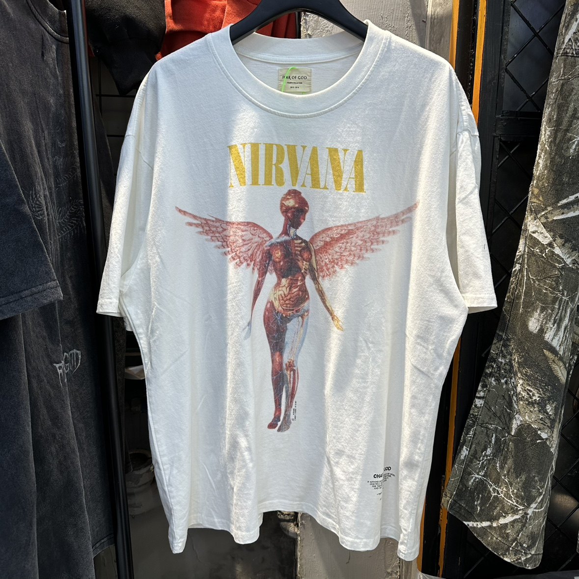 2024夏季美式潮牌 fog侃爷nirvana天使印花男女宽松嘻哈短袖t恤