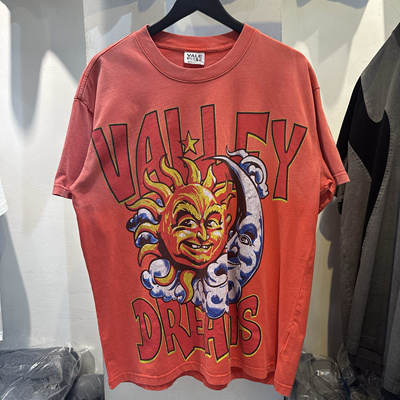 2025夏季新款Vale Forever Valley Dreams 洗水做旧美潮宽松T恤