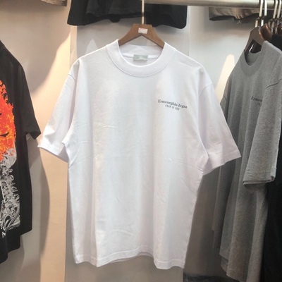 2021夏季新款欧美潮牌 fog印花男女宽松纯棉短袖T恤打底衫 OS版型