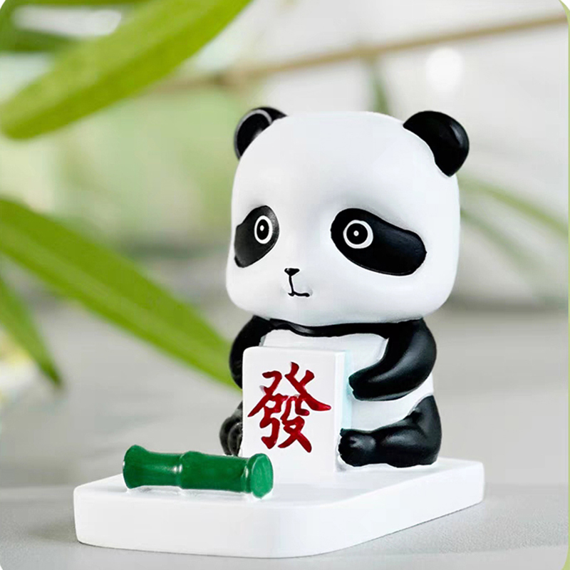 创意卡通手机支架办公桌工位摆件