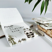卡通可爱熊猫便利贴纸留言记事手工折纸便签纸标签成都文创纪念品
