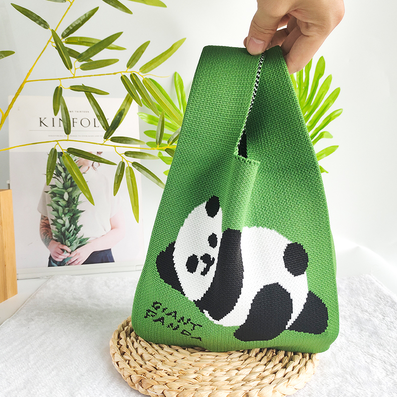熊猫手提袋成都网红爷爷小熊包包