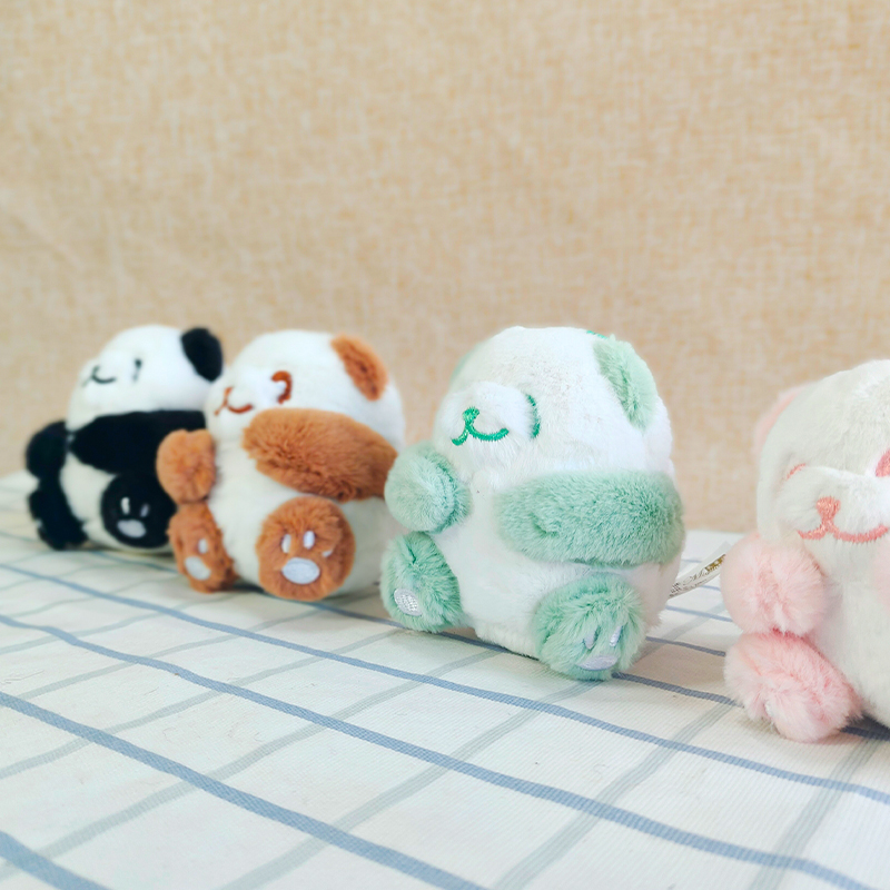 熊猫花花七仔挂件背包装饰钥匙扣