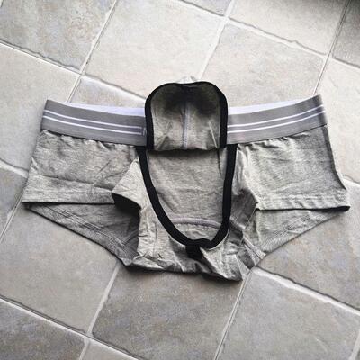 采购产品纯棉内裤，男人的拳击手内裤，可打开的Q，方便，可打开