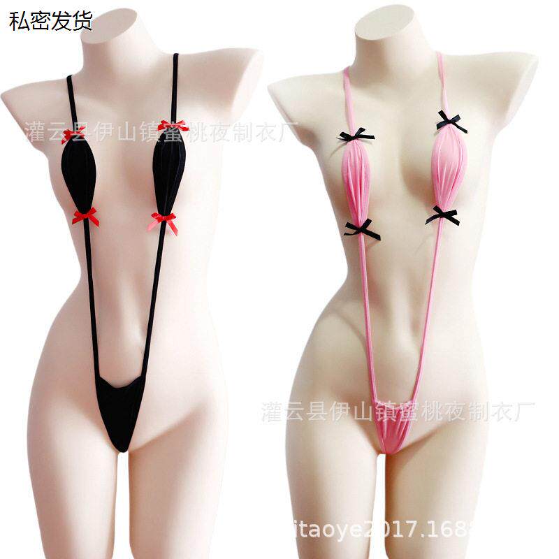 2021年新款时尚性感三点式泳装暴露比基尼透视泡温泉泳衣