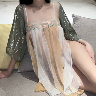 禁欲系JK汉服床上性感睡衣古装吊带情侣女款纯欲风高级感趣味内衣