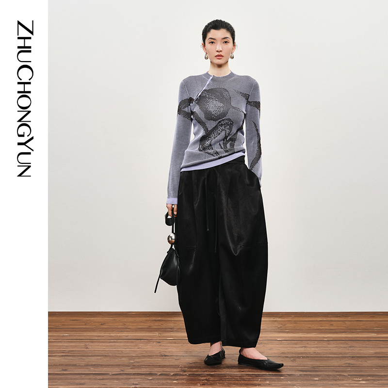 纱线提花，水墨诗韵