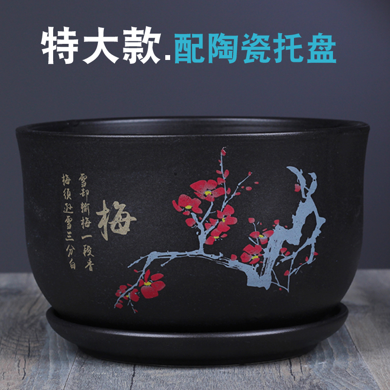 兰花大号创意室内北欧简约紫砂