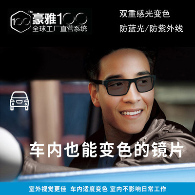 日本豪雅集团车内变色镜片防蓝光