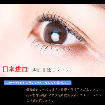日本MR1.74高清双面非球特薄防蓝光变色专业配高度散光近视眼镜片
