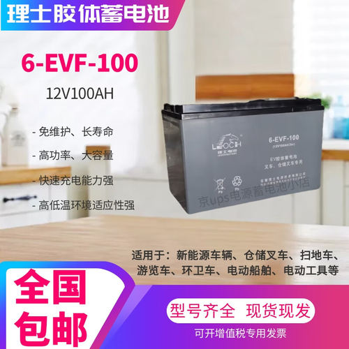理士蓄电池6EVF10012V100AH