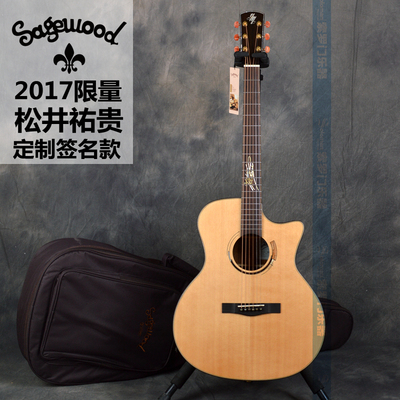 面单签名款民谣木吉他