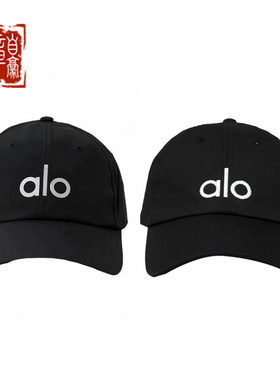 alo yoga Jisoo生日同款 棒球帽刺绣帽子 鸭舌帽休闲防晒遮阳帽