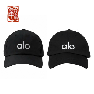 alo yoga Jisoo生日同款 棒球帽刺绣帽子 鸭舌帽休闲防晒遮阳帽