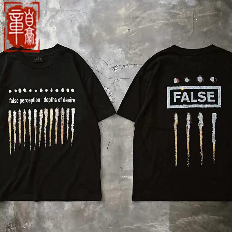 False水钻黄色短袖T恤