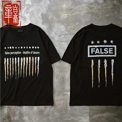 False水钻黄色短袖T恤
