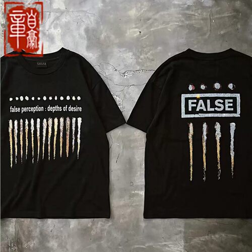 False水钻黄色短袖T恤