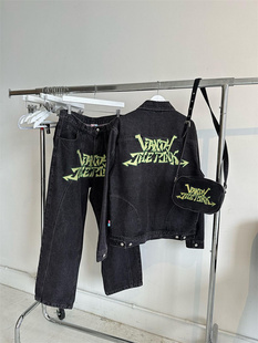 vandythepink 24ss 水洗刺绣做旧牛仔夹克外套帽子挎包牛仔裤
