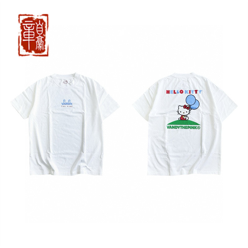 vandythepink 24ss hello kitty 可爱气球白色T恤短袖