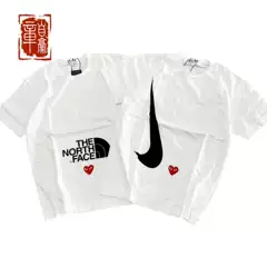 Zhang Zhaohao Nike X Cdg Japan Limited Edition Collaboration Heart Big Logo Short Sleeve T-Shirt Tee