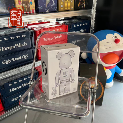 章自豪 Bearbrick Boowy B Blue 100%+400%暴力熊玩具玩偶手办