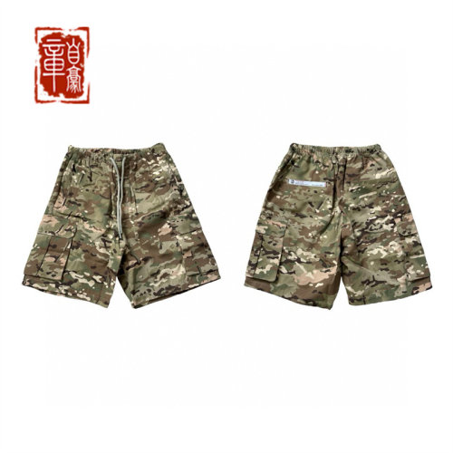 R/S Project L Camo shorts潮流工装MC迷彩口袋夏日美式男女短裤