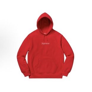 Supreme x Swarovski/施华洛世奇 联名款 Logo Bogo 连帽卫衣