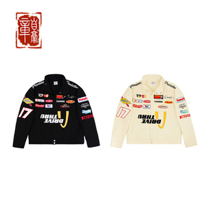 vandythepink 24SS 美式潮流赛车服棒球夹棉夹克情侣外套