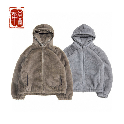 CreatorSpiritus 24FW 限定水貂银狐/水獭棕皮草 全拉链夹克外套