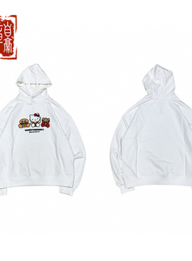 vandythepink hello kitty 白色可爱连帽卫衣Hoodie