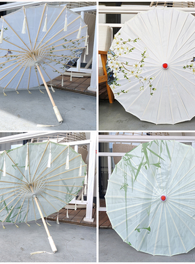 石鼓古风流苏舞蹈伞演出道具人间烟火中国风油纸伞古典舞装饰花伞