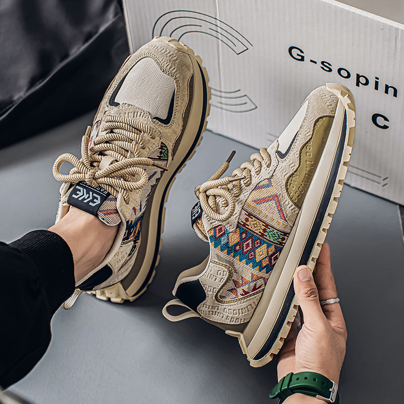 新款特大码男鞋45秋季透气休闲鞋46加宽加肥运动鞋47网面老爹鞋48