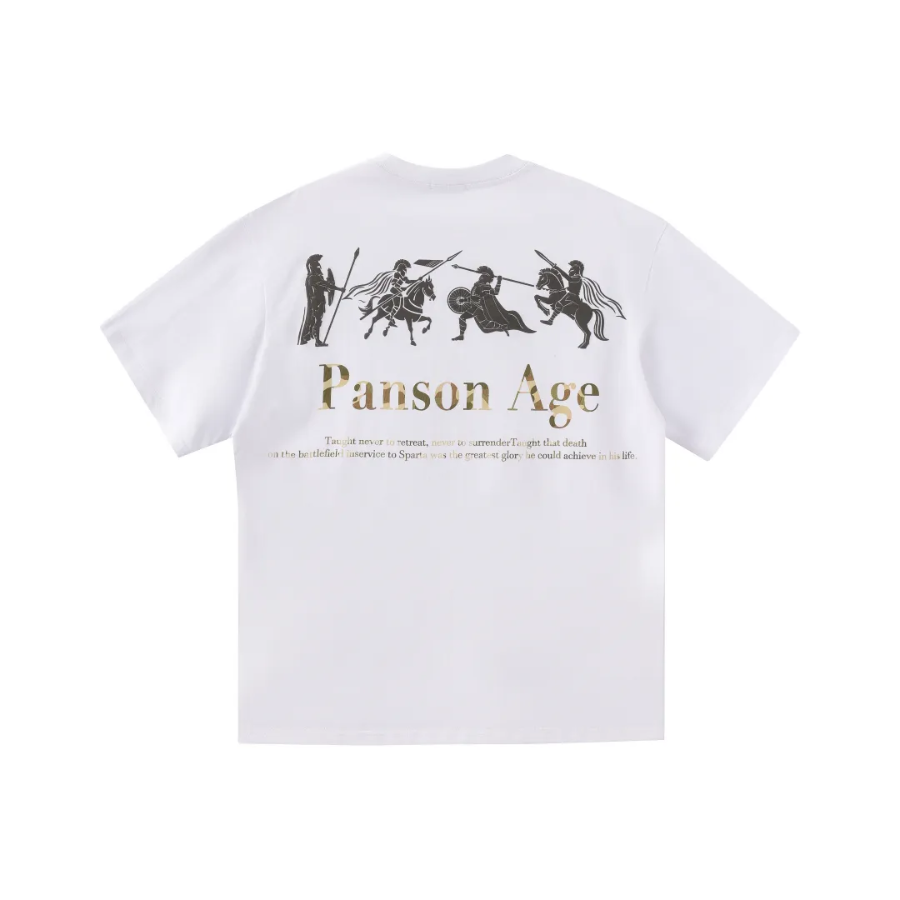 PansonAge美式复古斯巴达重磅纯棉短袖T恤女夏季潮流嘻哈宽松上衣,女装/女士精品,T恤,淘宝优惠券,粉丝福利购,淘宝优惠卷