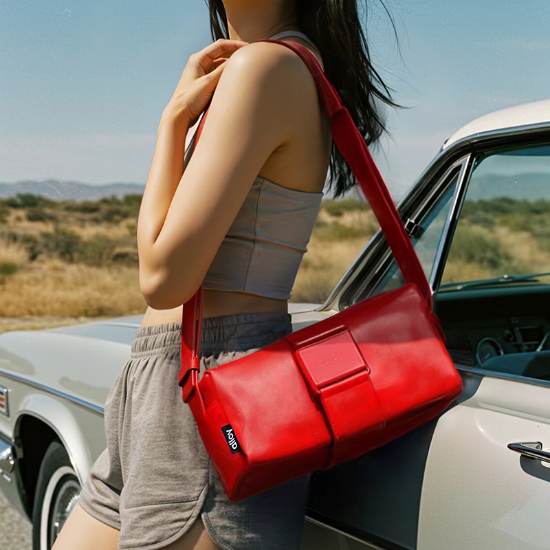 alloy皮料款mini吐司包牛皮包