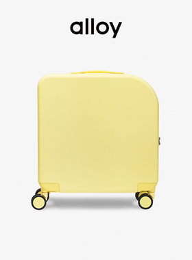 alloy乐几行李箱时尚黄色旅行箱拉杆箱登机箱