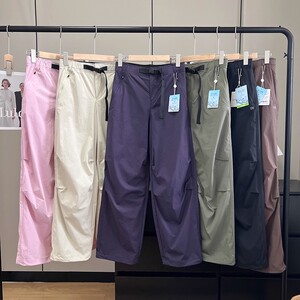 奥特莱斯~清仓捡漏机能风降落伞裤凉快防晒可束脚工装休闲直筒裤
