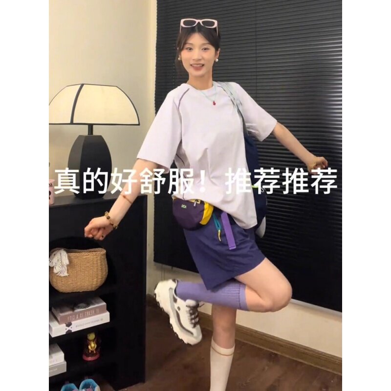 清仓尾货~剪标尾货紫色速干短裤女山系户外运动裤子羽毛球骑行裤