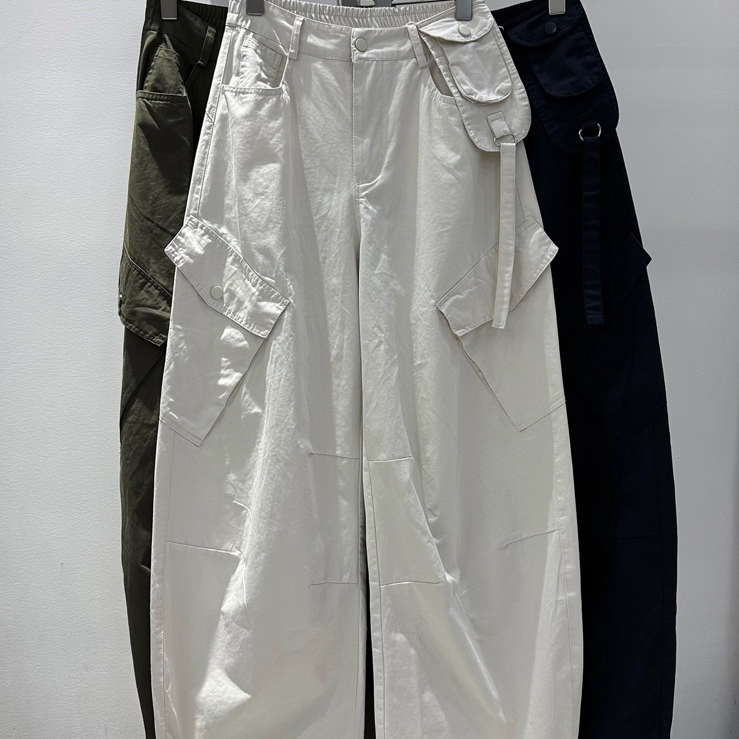 工装裤女宽松显瘦高街阔腿休闲裤