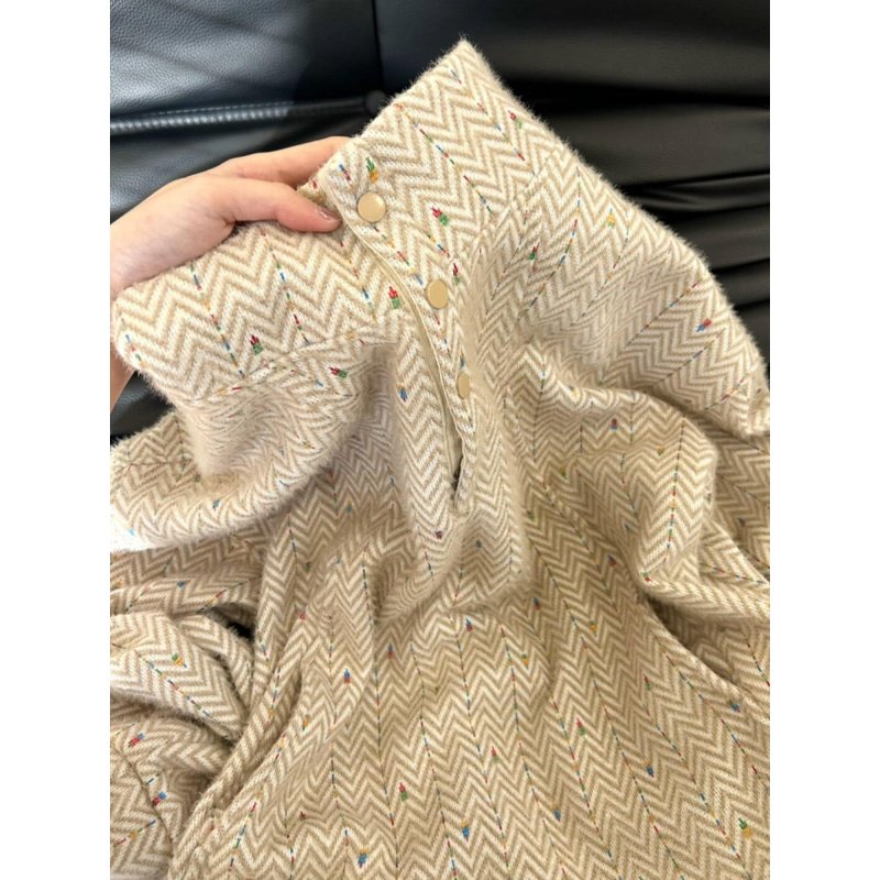 奥特莱斯~撤柜外贸米杏色彩虹爱心刺绣小立领设计羊绒卫衣上衣女,女装/女士精品,大码内搭,淘宝优惠券,粉丝福利购,淘宝优惠卷